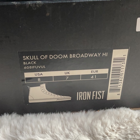 UNISEX Iron Fist High-tops W9.5/M8 - Picture 8 of 8